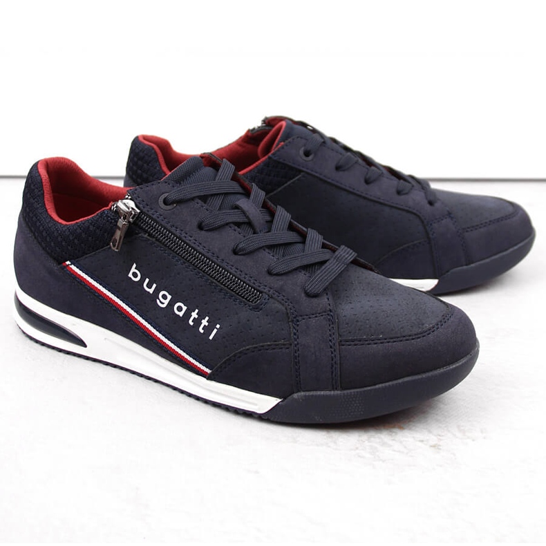 Pantofi sport comozi pentru bărbați, bleumarin, Bugatti NN153409 albastru 1 Pantofi sport comozi pentru bărbați, bleumarin, Bugatti NN153409 albastru 1