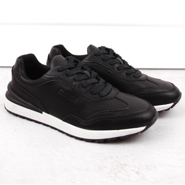 Pantofi sport negri din piele pentru bărbați Big Star NN174287 negru 1