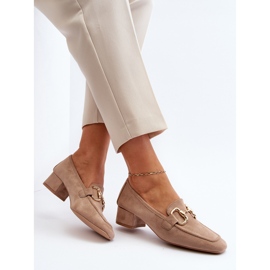 Pompi Bej Toc Bloc Cu Decorat Dolvira 1