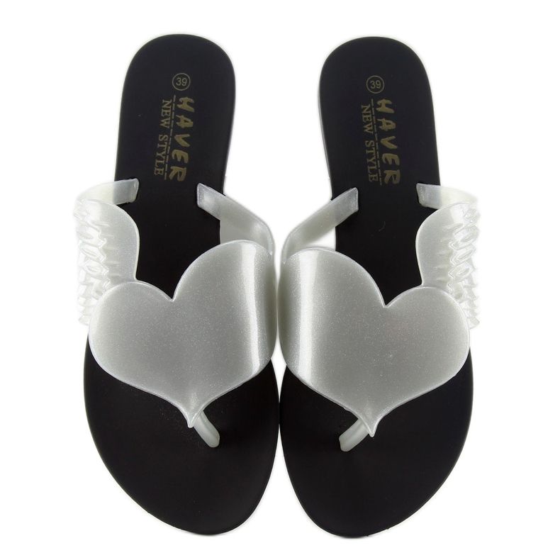 Meliski Flying heart KM116 NEGRU / ARGINTIU alb 1