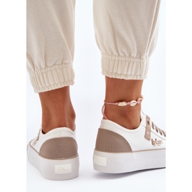 Lee Cooper LCW-24-31-2198 Pantofi de damă din material textil, alb 2