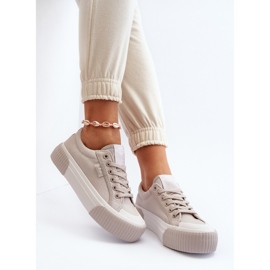 Pantofi de damă cu talpă groasă Lee Cooper LCW-24-31-2178 gri 2 Pantofi de damă cu talpă groasă Lee Cooper LCW-24-31-2178 gri 2