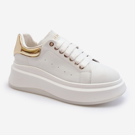 Pantofi de damă din piele GOE NN2N4031 alb 2