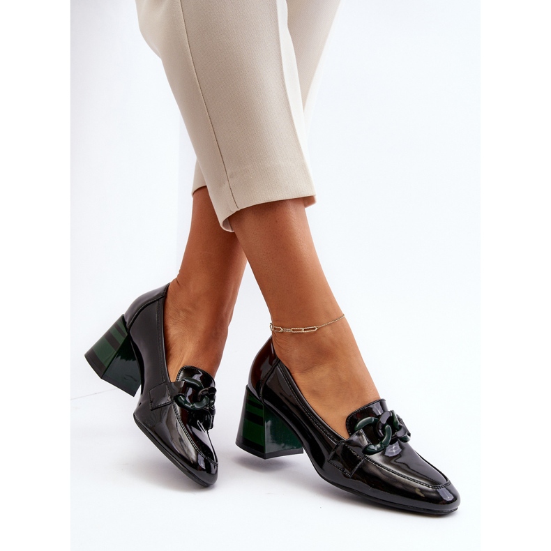 Vinceza Pompe Paliotte Negre Cu Lant negru 1