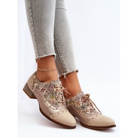 Pantofi De Damă Piele Cu Față Decorată Maciejka 06408-04 Bej 1 Pantofi De Damă Piele Cu Față Decorată Maciejka 06408-04 Bej 1