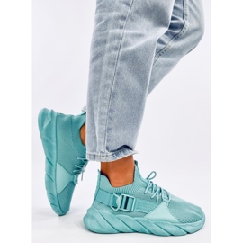 Adidasi Wades Cyan cu șosete albastru 2 Adidasi Wades Cyan cu șosete albastru 2