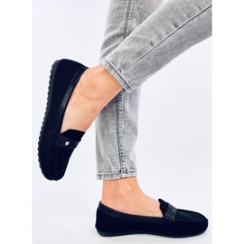 Mocasini moi de dama Yuriko Nero negru 1