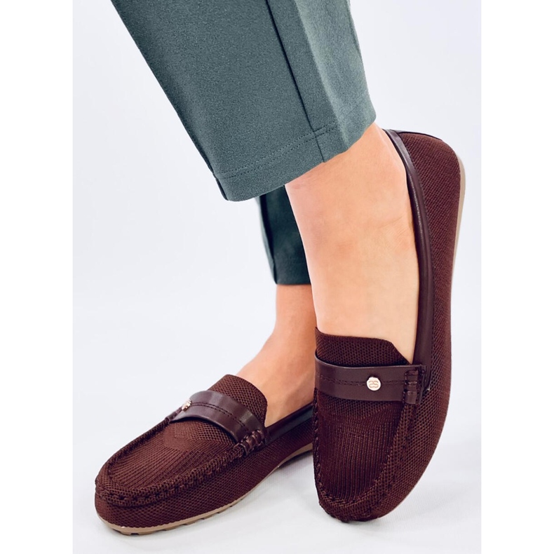 Mocasini moi de dama Yuriko Marrone maro 1