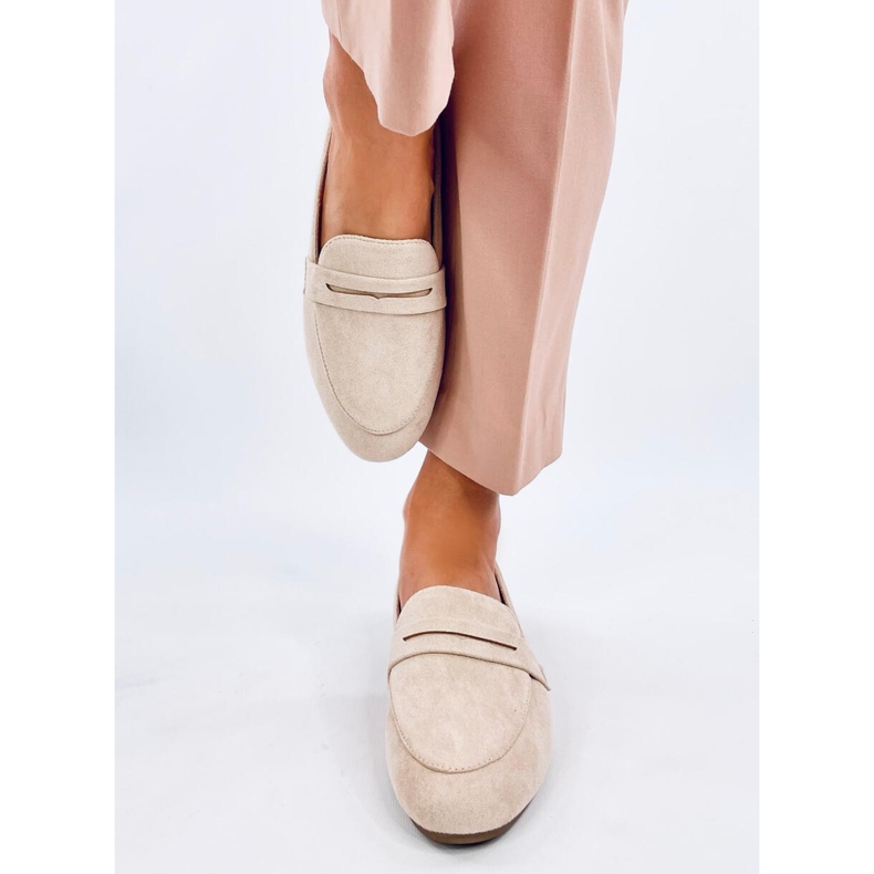 Mocasini de dama Nair Beige bej 1