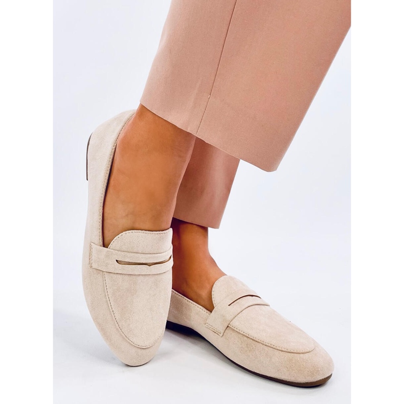 Mocasini de dama Nair Beige bej 2