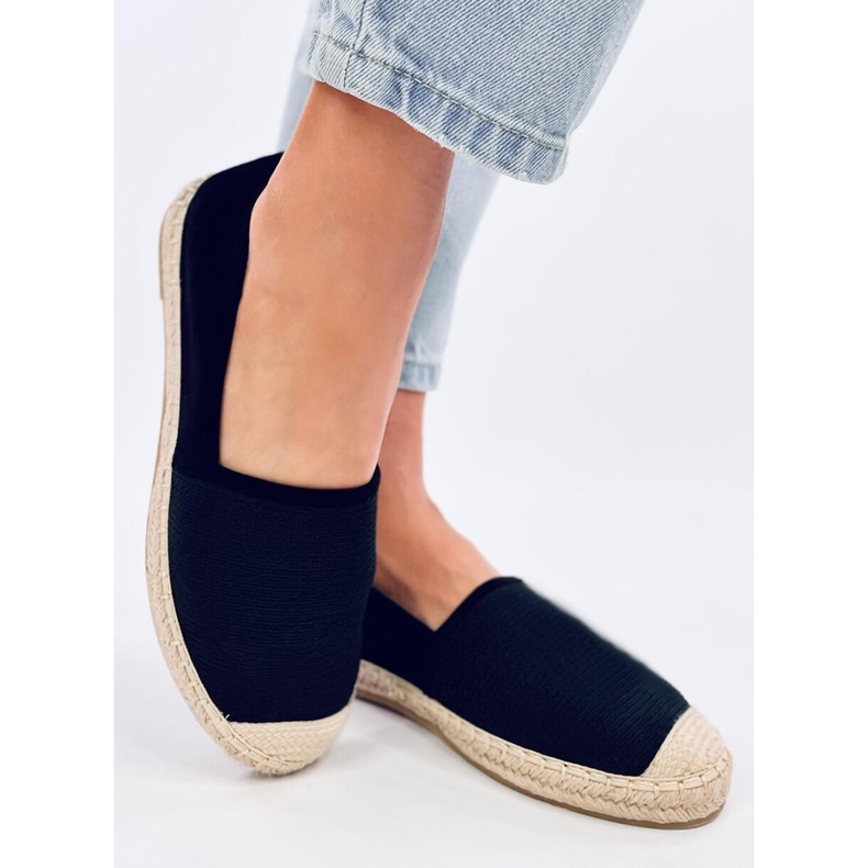 Espadrile din pânză de damă Haydon Black negru 2