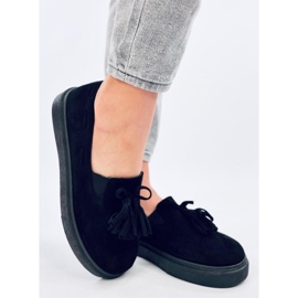 Mocasini cu ciucuri Krauss negri negru 2 Mocasini cu ciucuri Krauss negri negru 2