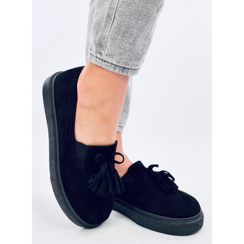 Mocasini cu ciucuri Krauss negri negru 2 Mocasini cu ciucuri Krauss negri negru 2