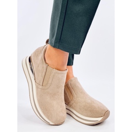 Pantofi cu pană ascuns Boult Beige bej 2 Pantofi cu pană ascuns Boult Beige bej 2