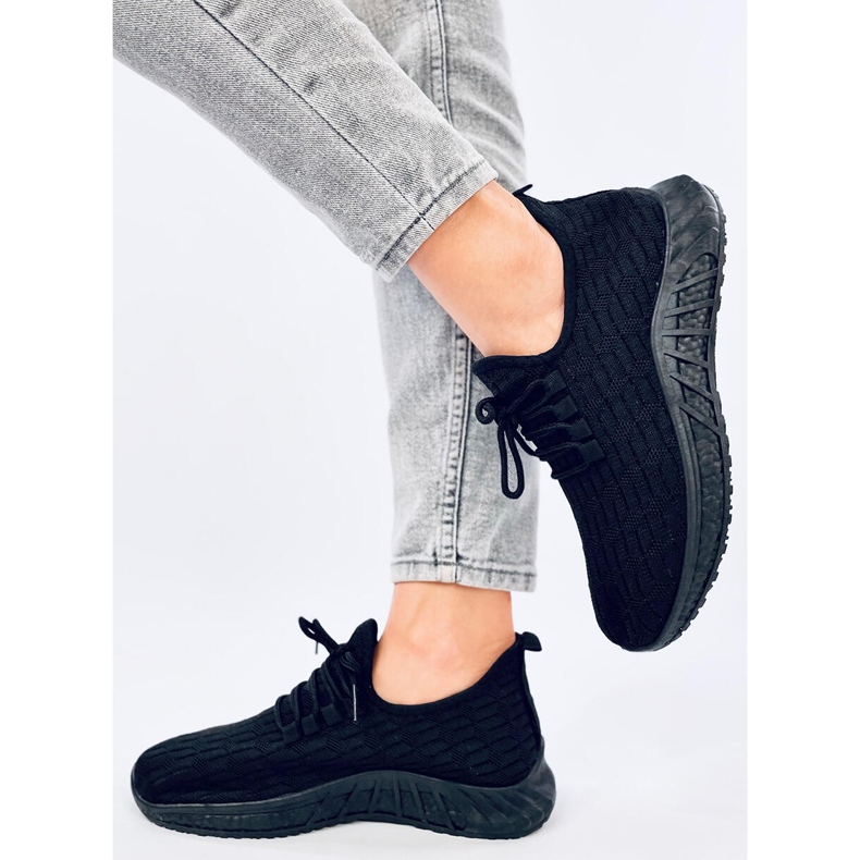 Pantofi sport cu șosete Barkes Allblack negru 2 Pantofi sport cu șosete Barkes Allblack negru 2