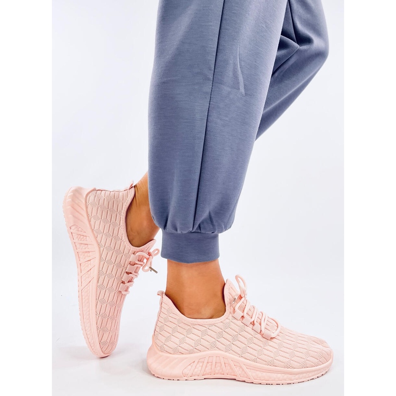 Pantofi sport cu șosete Barkes Pink roz 2 Pantofi sport cu șosete Barkes Pink roz 2