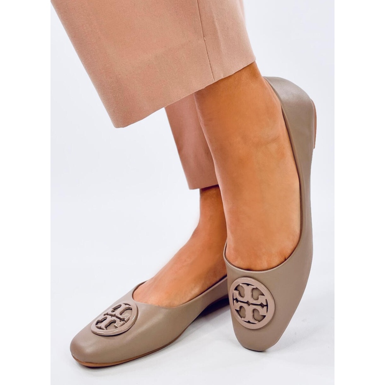 Balerini eleganti Irvina Khaki bej 2