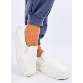 Tenisi Allams White cu slip-on alb 1