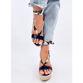 Birrel Sandale espadrile cu pane negre negru 1