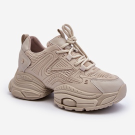 Adidași pe o talpă masivă GOE NN2N4046 Bej 2