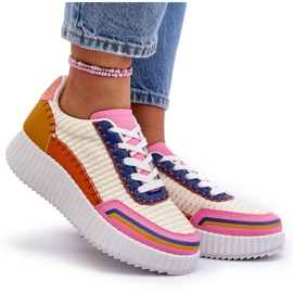 Pantofi Dama Platforma Multicolor Redala 10