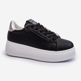 Pantofi Dama Platforma Cu Decoratiuni, Negru Herbisa 2