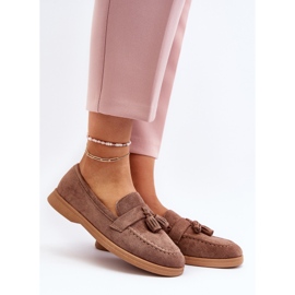 Mocasini de dama din piele intoarsa Maro Dansitu 2 Mocasini de dama din piele intoarsa Maro Dansitu 2