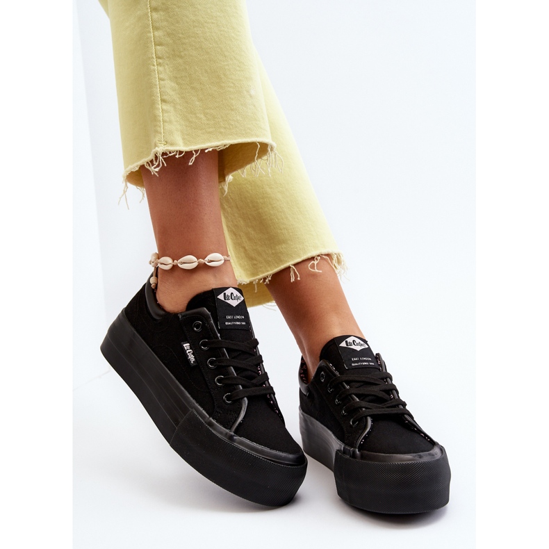 Pantofi de damă cu platformă Lee Cooper LCW-24-31-2180 Negri negru 2