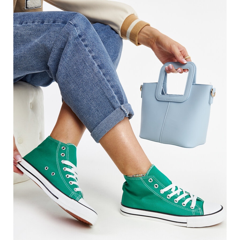 Tenisi înalți Eliska verzi verde 1