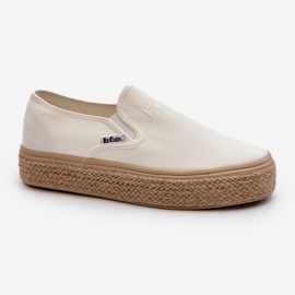 Pantofi de damă cu împletitură Lee Cooper LCW-24-44-2430 alb 1