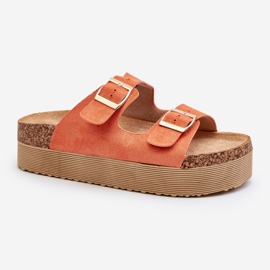 Flip Flops Damă Platformă Cu Catarame Orange Lolpey portocale 1 Flip Flops Damă Platformă Cu Catarame Orange Lolpey portocale 1