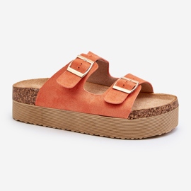 Flip Flops Damă Platformă Cu Catarame Orange Lolpey portocale 1