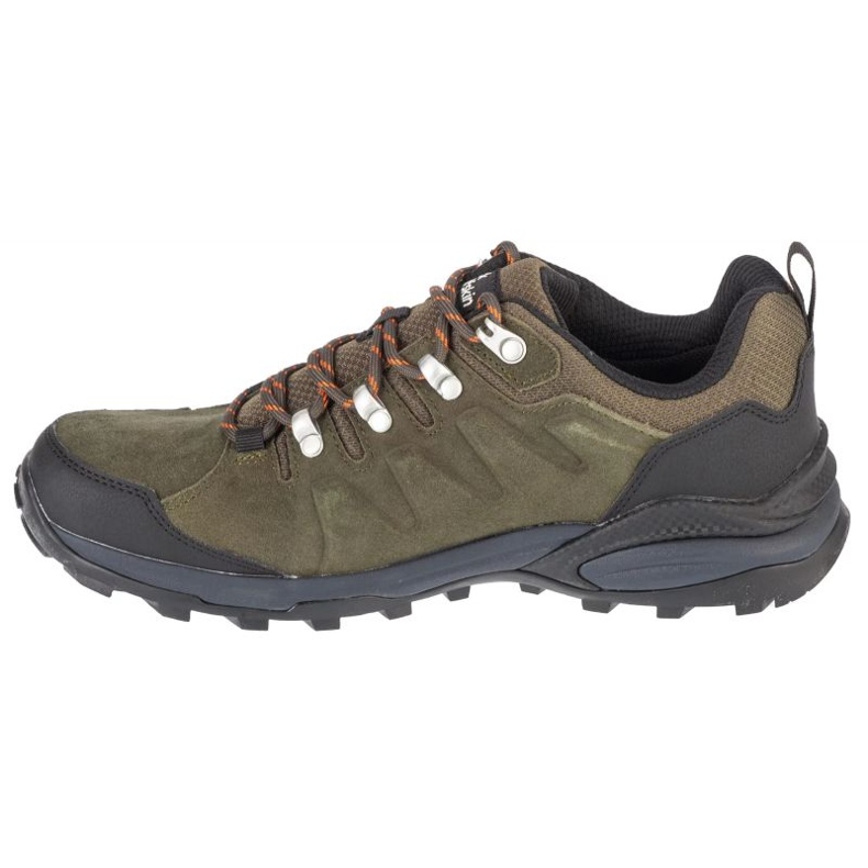 Pantofi Jack Wolfskin Refugio Texapore Low M 4049851-4287 verde 1