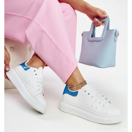 Tenisi albi Fatimah din piele ecologica 1