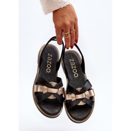 Sandale de damă Zazoo 40382 Piele Neagră negru 2