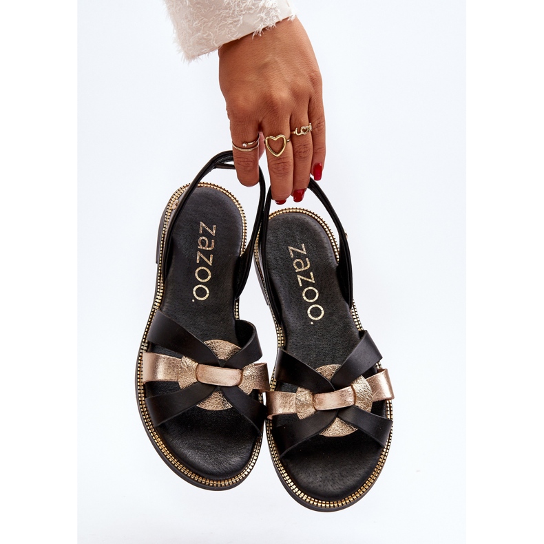 Sandale de damă Zazoo 40382 Piele Neagră negru 2