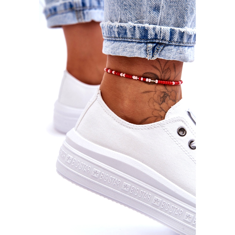 Pantofi de damă cu platformă Big Star LL274A177 alb 2