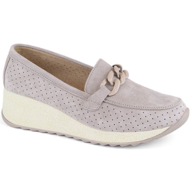 Filippo W PAW507A pantofi din piele intoarsa bej 1