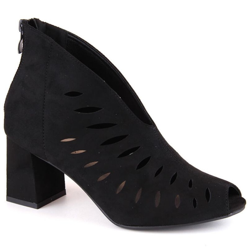 Botine Potocki W WOL225A din piele intoarsa, negre negru 1