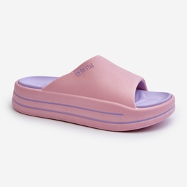 Flip-flops de damă pe platforma Big Star NN274A035 roz 1