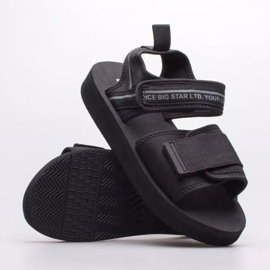 Sandale cu velcro pentru damă Big Star LL274784 Negru 5