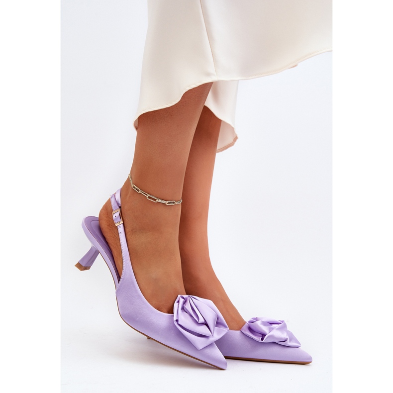 Tocuri Înalte Decorate Ozena Mov violet 2