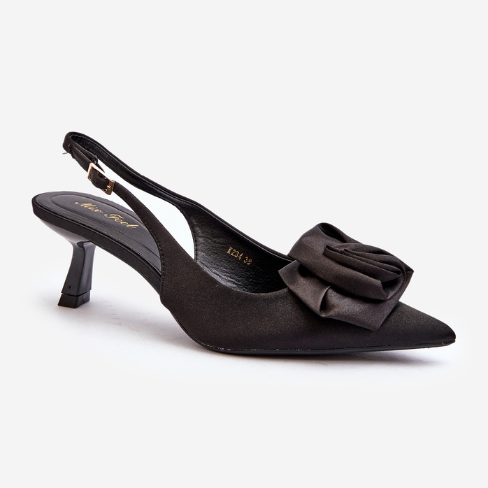 Tocuri înalte Ozena negre cu decor negru 1