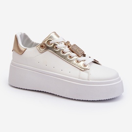 Tenisi Albi De Dama Cu Decorat Celedria 2