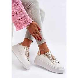 Tenisi Albi De Dama Cu Decorat Celedria 1