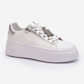 Tenisi Albi De Dama Cu Decorat Celedria 1