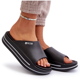 Flip-flops de damă pe platforma Big Star NN274A036 Negru 10