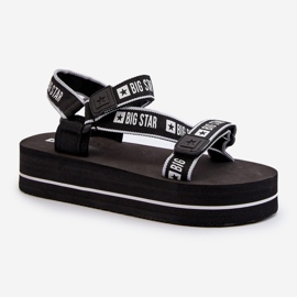 Sandale de damă pe platforma Big Star NN274A525 Negru 2