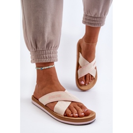 Flip-flops pentru damă Big Star NN274A057 Bej 4