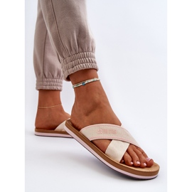 Flip-flops pentru damă Big Star NN274A057 Bej 5